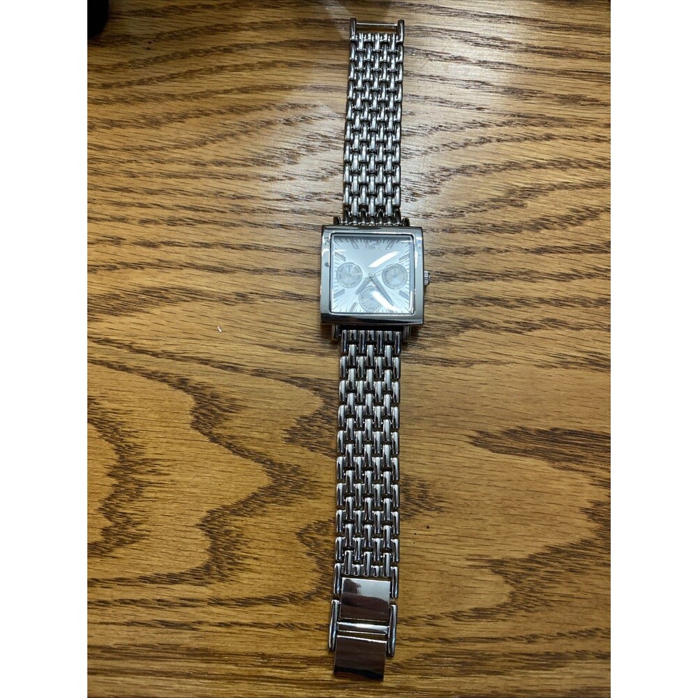 FMD Silver Square Watch Metal Band - Picture 3 of 14